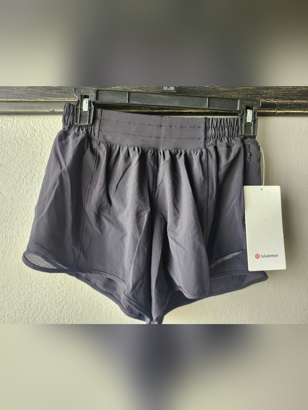 lululemon athletica Black Hotty Hot Athletic Running Shorts